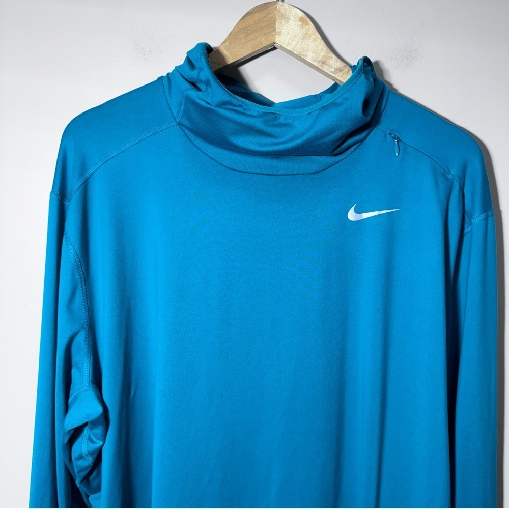 Nike Running Dri-Fit Long-Sleeve Pullover Scuba Hoodie Thumbholes Size XXL - Picture 3 of 15